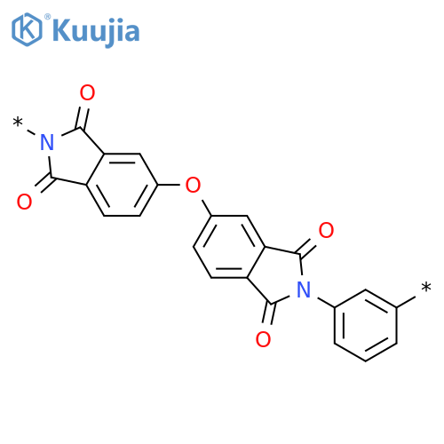 Poly[(1,3-dihydro-1,3-dioxo-2H-isoindole-2,5-diyl)oxy(1,3-dihydro-1,3-dioxo-2H-isoindole-5,2-diyl)-1,3-phenylene] structure