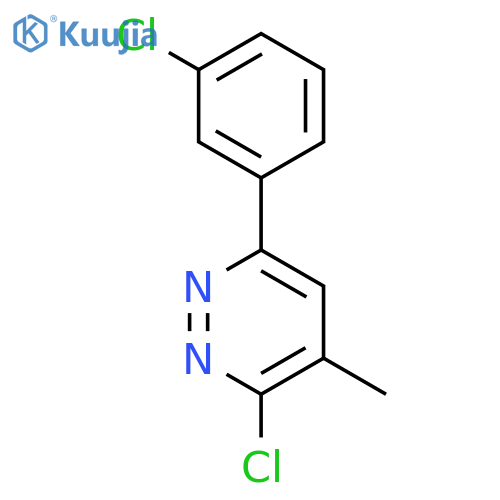 3-chloro-6-(3-chlorophenyl)-4-methyl-Pyridazine structure