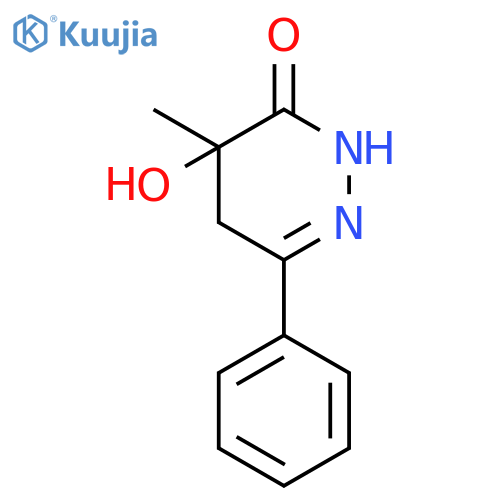 3(2H)-Pyridazinone, 4,5-dihydro-4-hydroxy-4-methyl-6-phenyl- structure