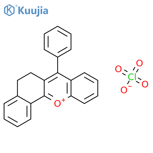 Benzo[c]xanthylium, 5,6-dihydro-7-phenyl-, perchlorate structure