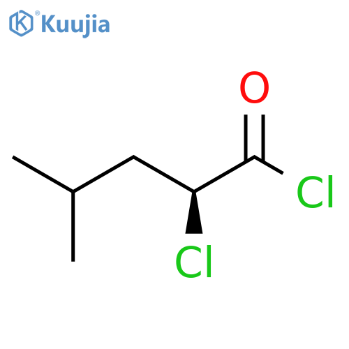Pentanoyl chloride, 2-chloro-4-methyl-, (2S)- structure