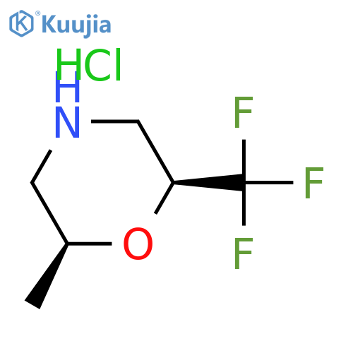 (2S,6S)-2-methyl-6-(trifluoromethyl)morpholine hydrochloride structure