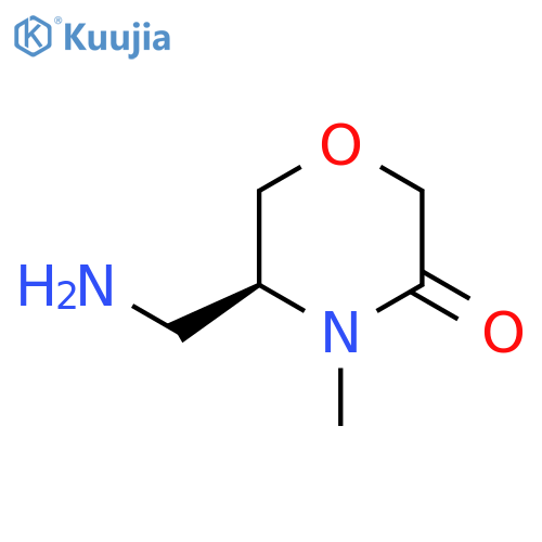 (5S)-5-(aminomethyl)-4-methylmorpholin-3-one structure