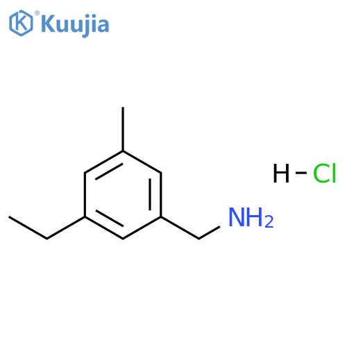 Benzenemethanamine, 3-ethyl-5-methyl-, hydrochloride (1:1) structure
