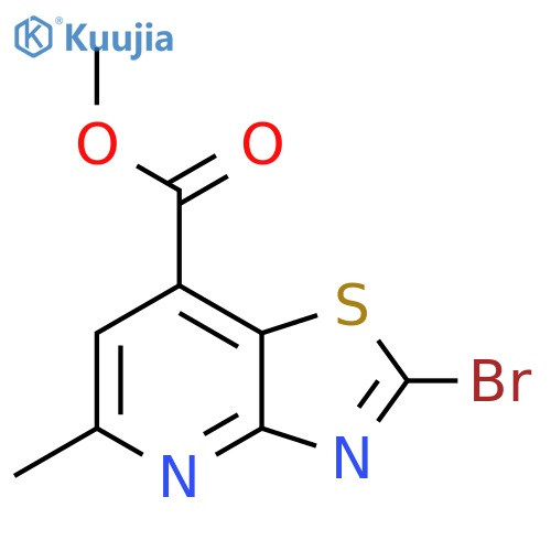 Methyl 2-bromo-5-methyl-[1,3]thiazolo[4,5-b]pyridine-7-carboxylate structure