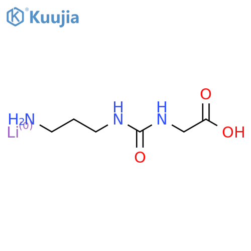 Glycine, N-[[(3-aminopropyl)amino]carbonyl]-, lithium salt (1:1)  structure