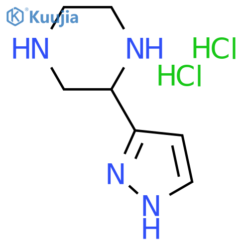 Piperazine, 2-(1H-pyrazol-3-yl)-, hydrochloride (1:2) structure