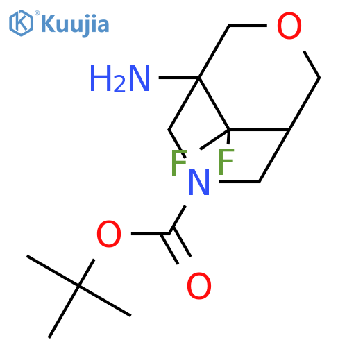 tert-butyl 1-amino-9,9-difluoro-3-oxa-7-azabicyclo3.3.1nonane-7-carboxylate structure