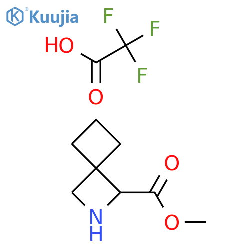 2-Azaspiro[3.3]heptane-1-carboxylic acid, methyl ester, 2,2,2-trifluoroacetate (1:1)  structure