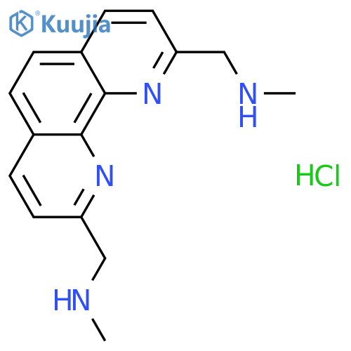 1,10-Phenanthroline-2,9-dimethanamine, N2,N9-dimethyl-, hydrochloride (1:2) structure