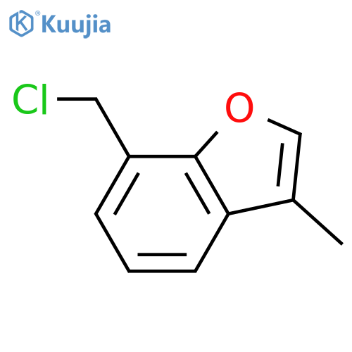 7-(chloromethyl)-3-methyl-1-benzofuran structure