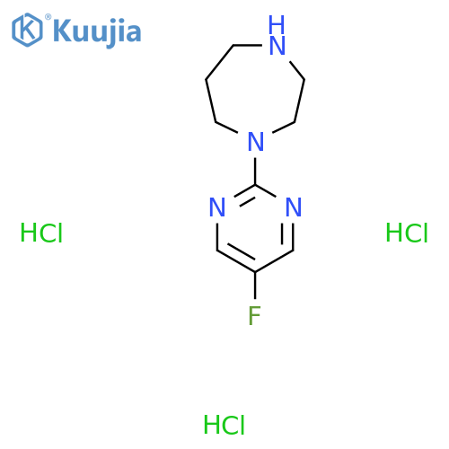 1-(5-Fluoropyrimidin-2-yl)-1,4-diazepane trihydrochloride structure