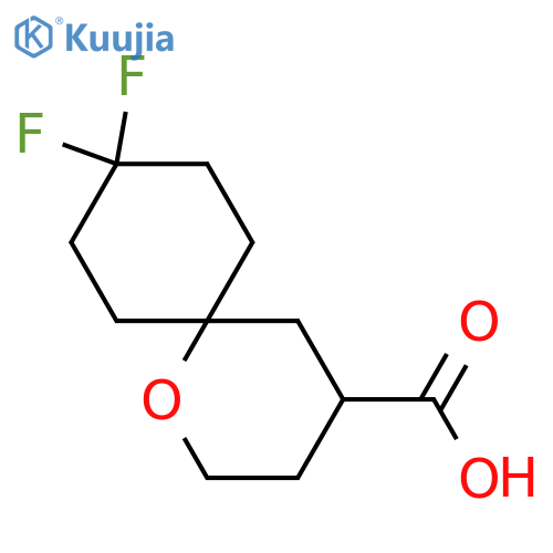 1-Oxaspiro[5.5]undecane-4-carboxylic acid, 9,9-difluoro-  structure