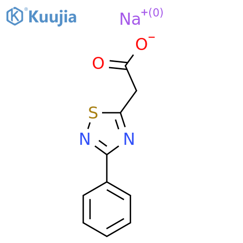 Sodium 2-(3-phenyl-1,2,4-thiadiazol-5-yl)acetate structure