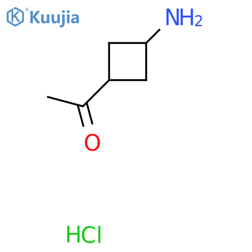 1-(3-Aminocyclobutyl)ethan-1-one hydrochloride structure