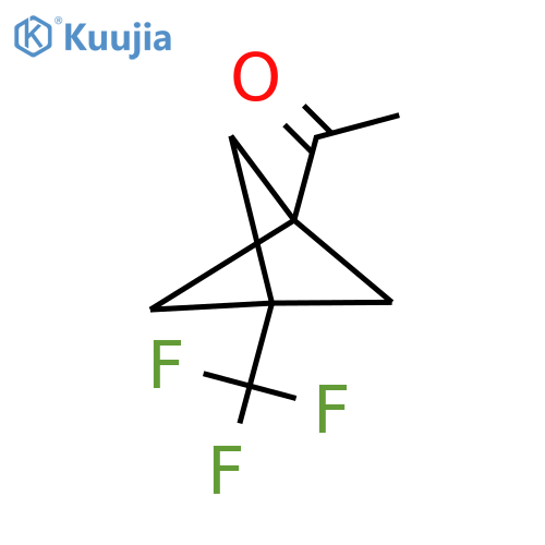 1-[3-(Trifluoromethyl)bicyclo[1.1.1]pentan-1-yl]ethan-1-one structure
