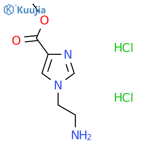 methyl 1-(2-aminoethyl)-1H-imidazole-4-carboxylate dihydrochloride structure