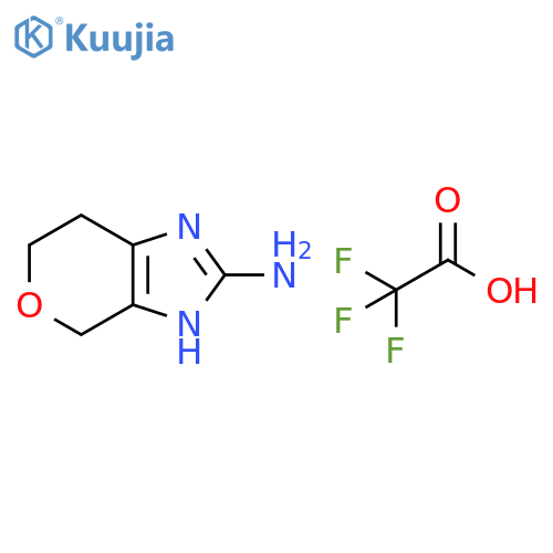 Pyrano[3,4-d]imidazol-2-amine, 3,4,6,7-tetrahydro-, 2,2,2-trifluoroacetate (1:1) structure