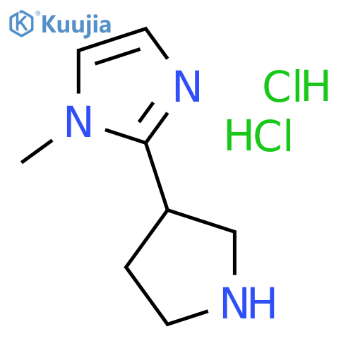 1-methyl-2-(pyrrolidin-3-yl)-1H-imidazole dihydrochloride structure