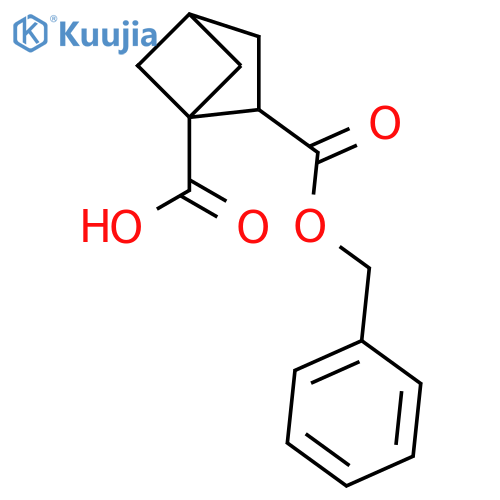 Bicyclo[2.1.1]hexane-1,2-dicarboxylic acid, 2-(phenylmethyl) ester  structure