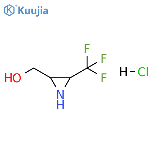 2-Aziridinemethanol, 3-(trifluoromethyl)-, hydrochloride (1:1) structure