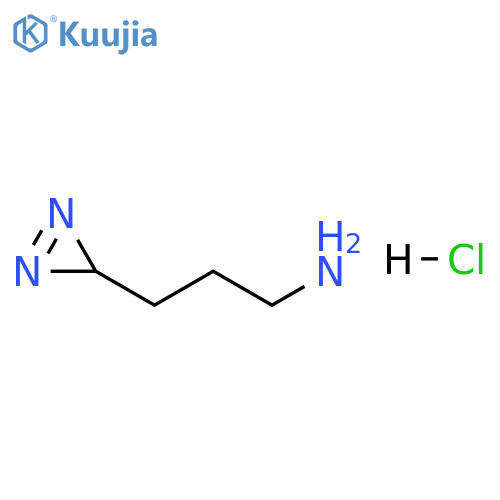 3H-Diazirine-3-propanamine, hydrochloride (1:1) structure