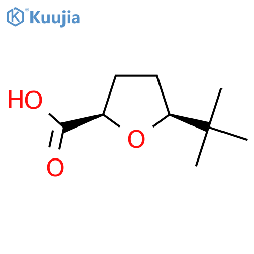 rac-(2R,5S)-5-tert-butyloxolane-2-carboxylic acid structure