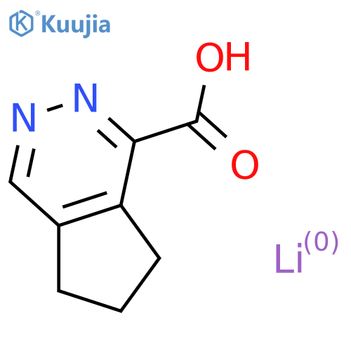 5H-Cyclopenta[d]pyridazine-1-carboxylic acid, 6,7-dihydro-, lithium salt (1:1)  structure