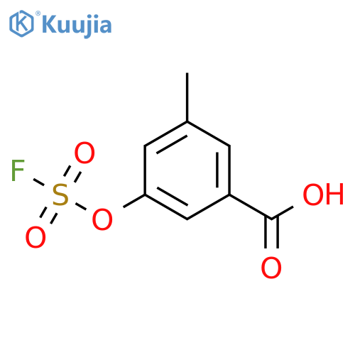 3-[(Fluorosulfonyl)oxy]-5-methylbenzoic acid structure