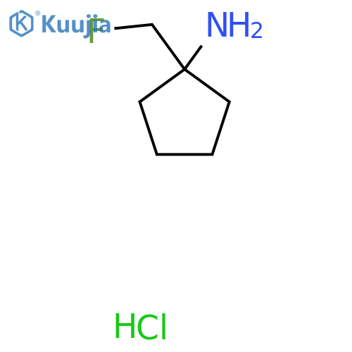 1-(Fluoromethyl)cyclopentan-1-amine hydrochloride structure