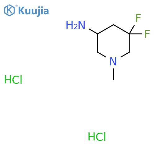 5,5-Difluoro-1-methylpiperidin-3-amine (dihydrochloride) structure