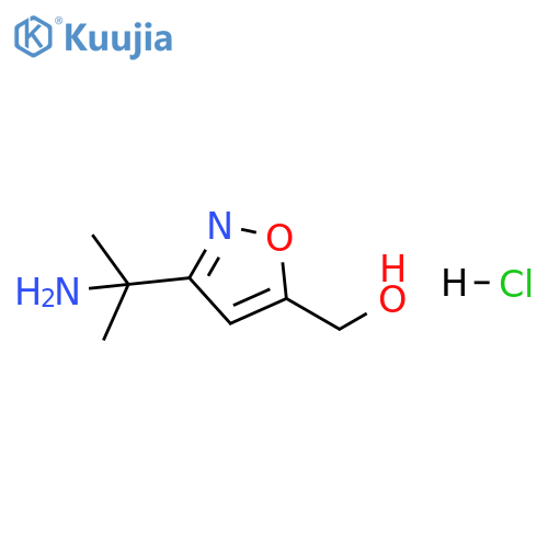 5-Isoxazolemethanol, 3-(1-amino-1-methylethyl)-, hydrochloride (1:1) structure