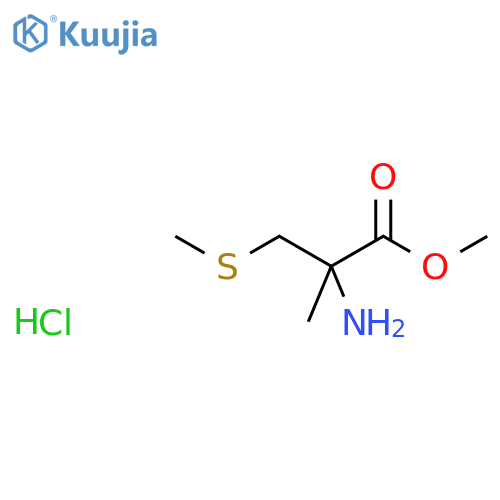 Methyl 2-amino-2-methyl-3-(methylsulfanyl)propanoate hydrochloride structure