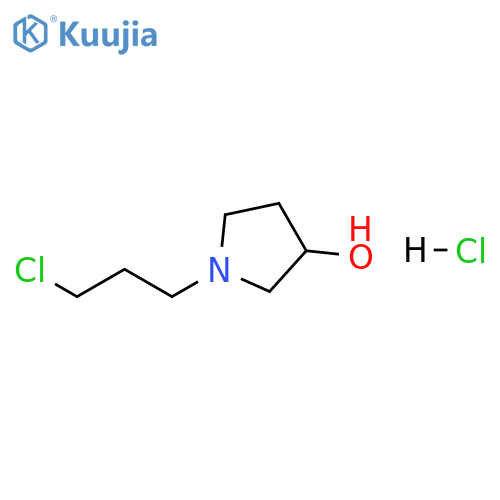 3-Pyrrolidinol, 1-(3-chloropropyl)-, hydrochloride (1:1) structure