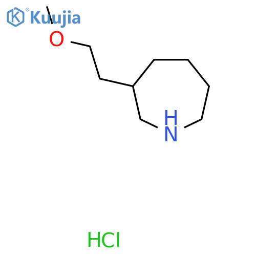 3-(2-methoxyethyl)azepane hydrochloride structure