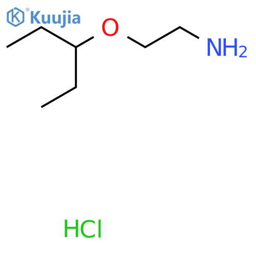 2-(Pentan-3-yloxy)ethan-1-amine hydrochloride structure