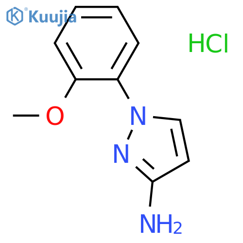 1H-Pyrazol-3-amine, 1-(2-methoxyphenyl)-, hydrochloride (1:1) structure