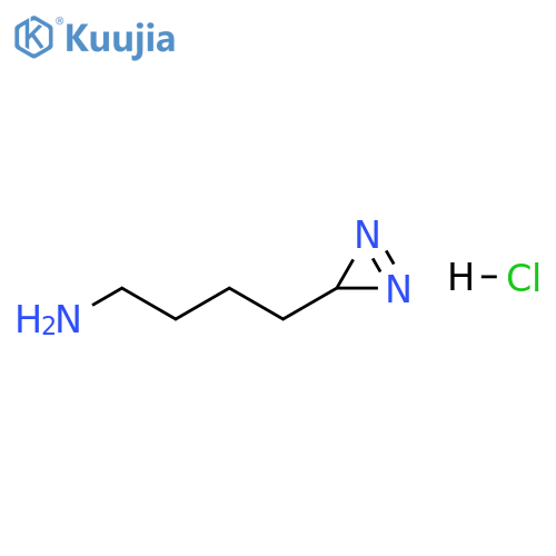3H-Diazirine-3-butanamine, hydrochloride (1:1) structure
