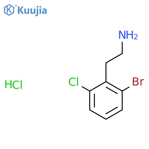 2-(2-Bromo-6-chlorophenyl)ethan-1-amine hydrochloride structure