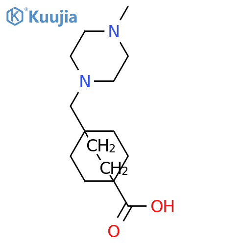 Bicyclo[2.2.2]octane-1-carboxylic acid, 4-[(4-methyl-1-piperazinyl)methyl]-  structure