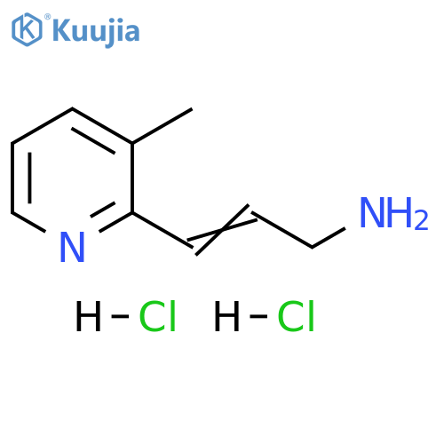 2-Propen-1-amine, 3-(3-methyl-2-pyridinyl)-, hydrochloride (1:2) structure