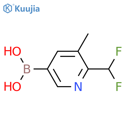 6-(difluoromethyl)-5-methylpyridin-3-ylboronic acid structure