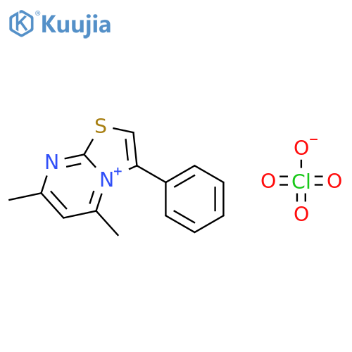 5,7-Dimethyl-3-phenylthiazolo(3,2-a)pyrimidine perchlorate structure