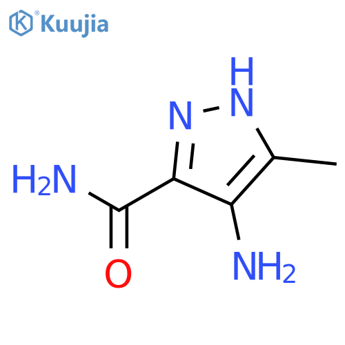 4-amino-5-methyl-1H-pyrazole-3-carboxamide structure