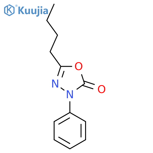 2-Butyl-4-phenyl-1,3,4-oxadiazol-5(4H)-one structure