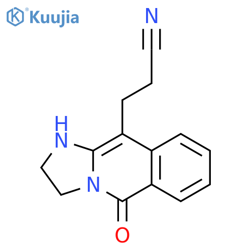 Imidazo[1,2-b]isoquinoline-10-propanenitrile, 1,2,3,5-tetrahydro-5-oxo- structure
