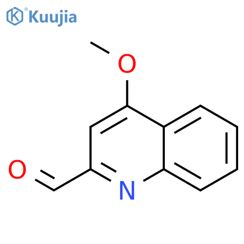 2-Quinolinecarboxaldehyde, 4-methoxy- structure