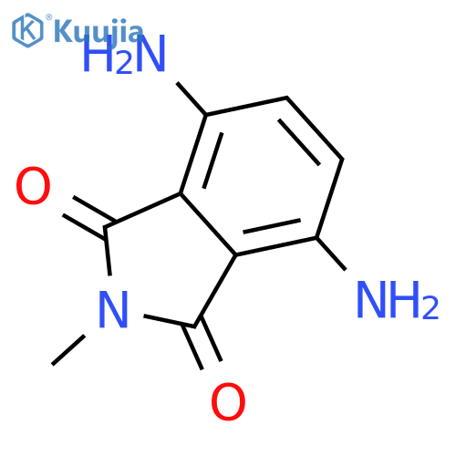 4,7-diamino-2-methyl-2,3-dihydro-1H-isoindole-1,3-dione structure