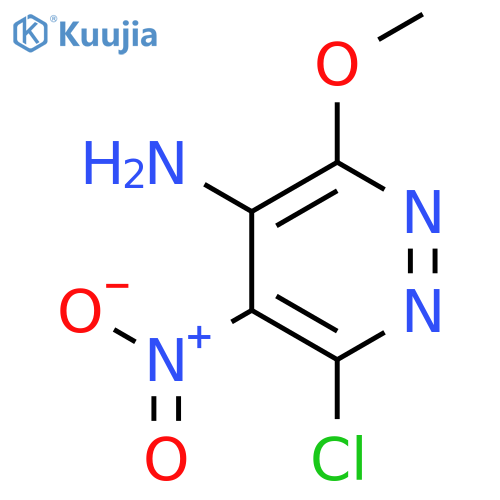 6-chloro-3-methoxy-5-nitro-4-Pyridazinamine structure