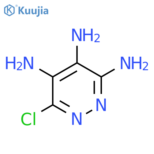 3,4,5-Pyridazinetriamine, 6-chloro- structure